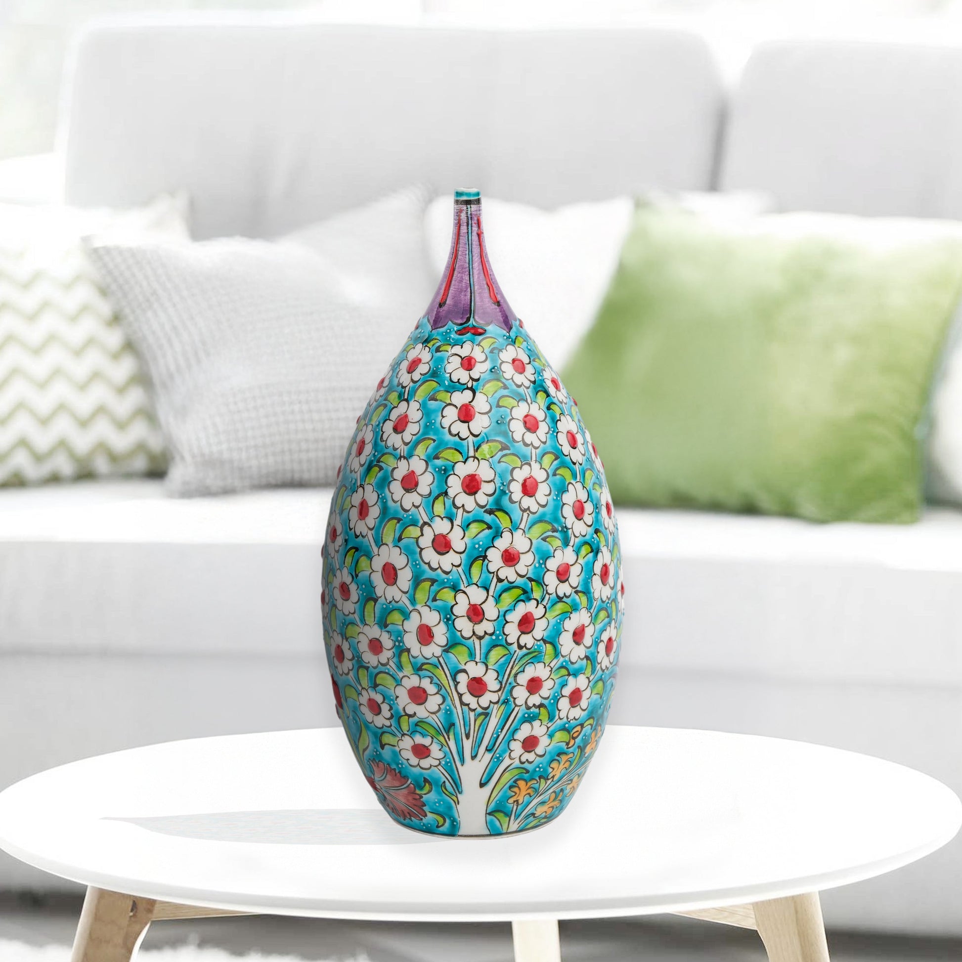 ceramic decorative bottle, ceramic vase, decorative vase