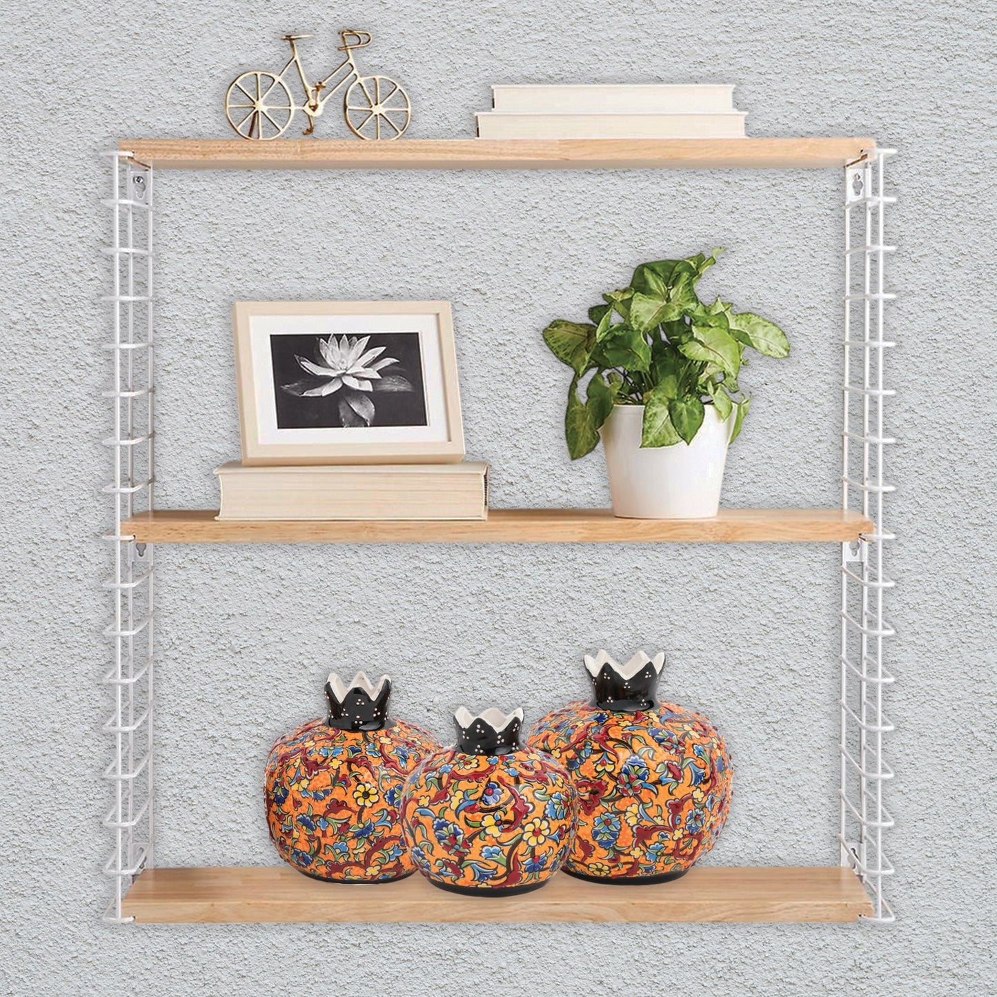 Handmade Ceramic Pomegranate Vase, Ceramic Vase Home Decor