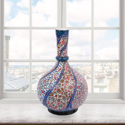 Handmade Ceramic Decorative Vase, Oriental Garden Ceramic Vase