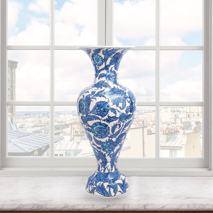 Handmade Ceramic Decorative Vase, Ocean Bloom Ceramic Vase
