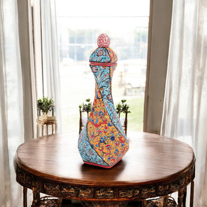 Handmade Ceramic Decorative Vase, Ornate Mosaic Ceramic Vase
