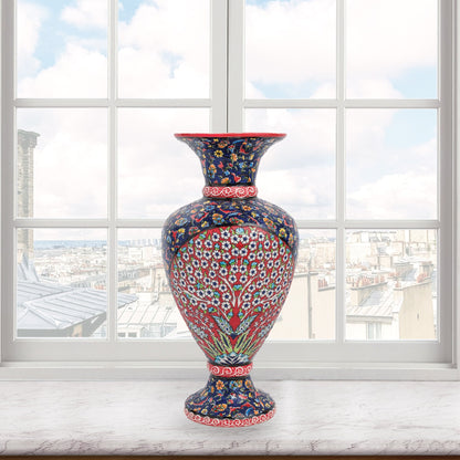 Handmade Ceramic Decorative Vase, Persian Garden Ceramic Vase