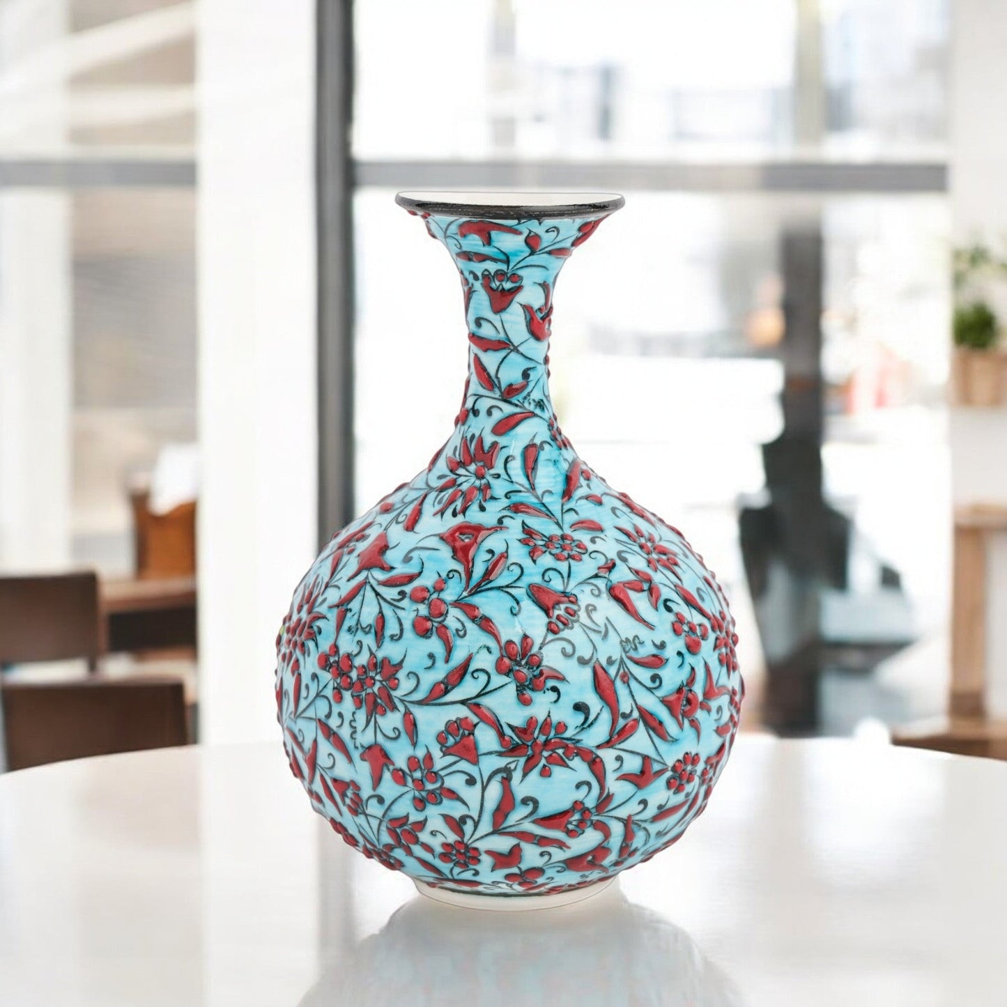 Handmade Ceramic Decorative Vase, Tulip Breeze Ceramic Vase