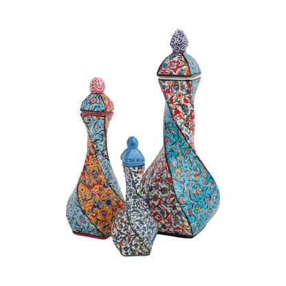 Handmade Ceramic Decorative Vase, Ornate Mosaic Ceramic Vase