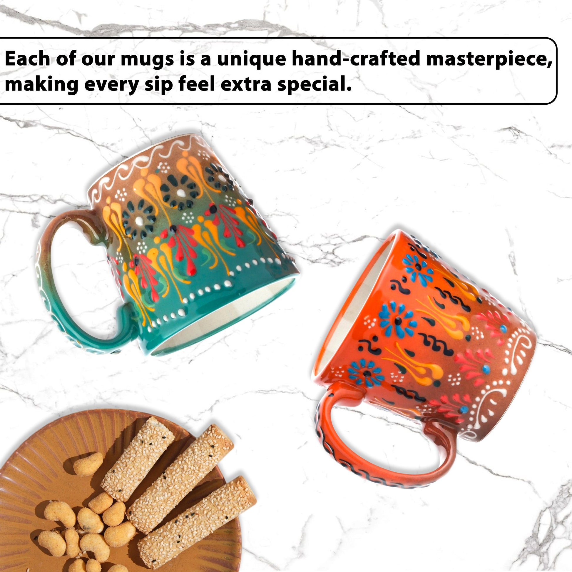 handmade ceramic coffee mugs set