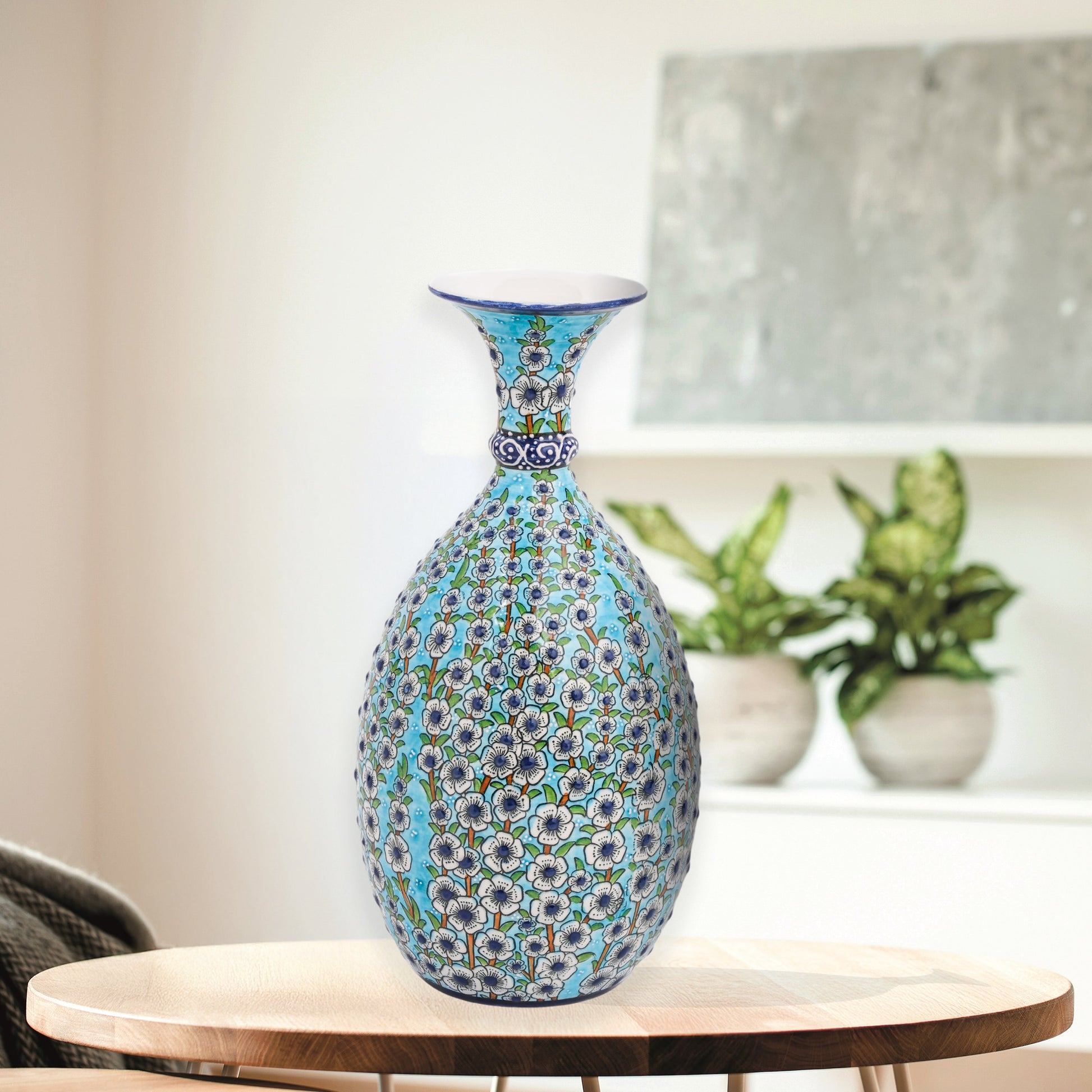 ceramic bottle, decorative bottle, ceramic vase, handmade ceramic bottle