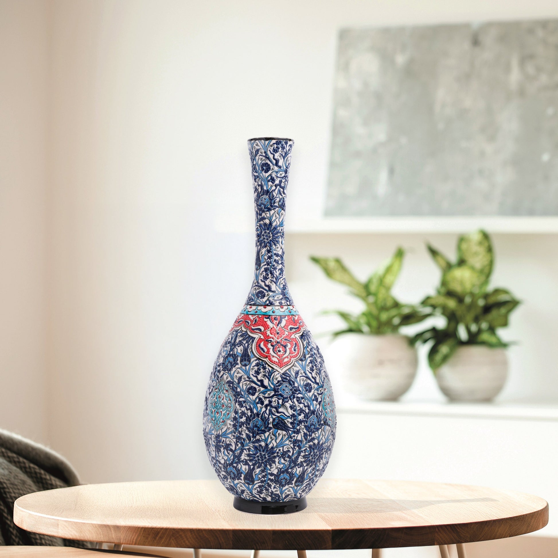 ceramic bottle, decorative bottle, ceramic vase, handmade ceramic bottle