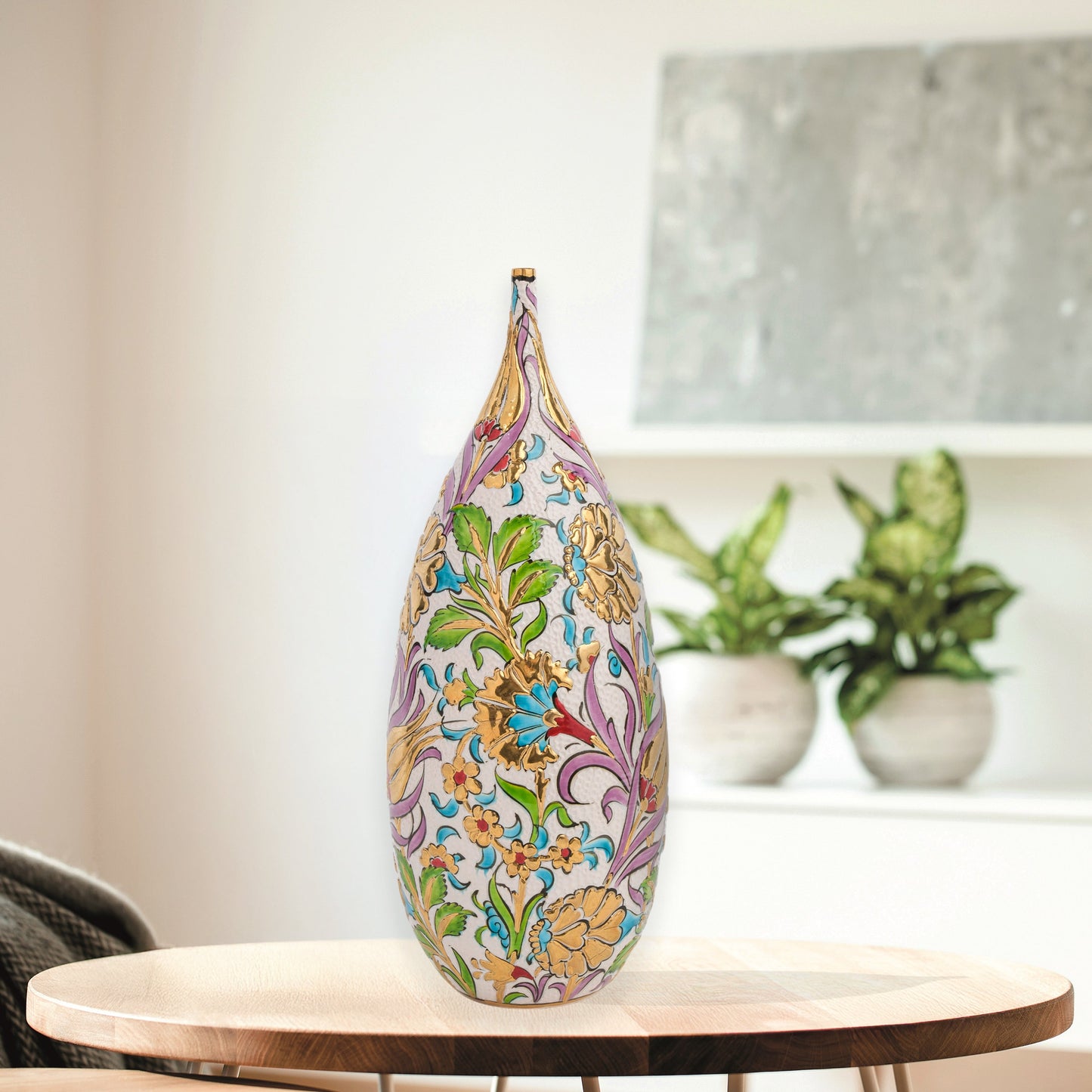 ceramic bottle, decorative bottle, ceramic vase, handmade ceramic bottle