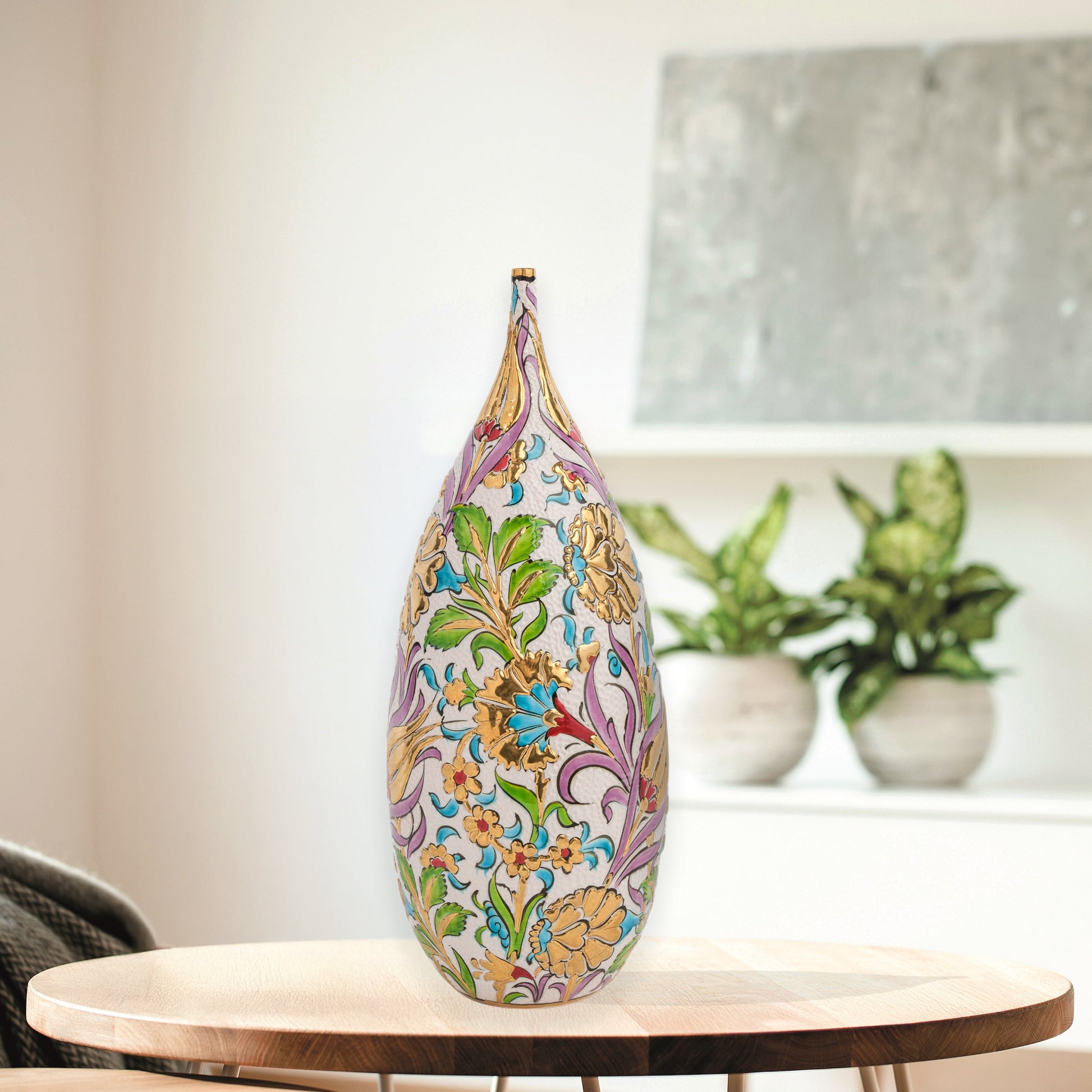 ceramic bottle, decorative bottle, ceramic vase, handmade ceramic bottle