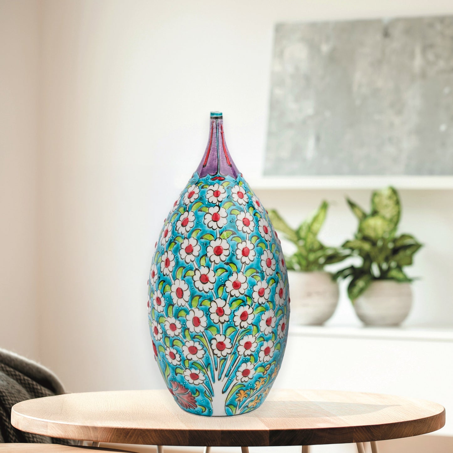 ceramic decorative bottle, ceramic vase, decorative vase