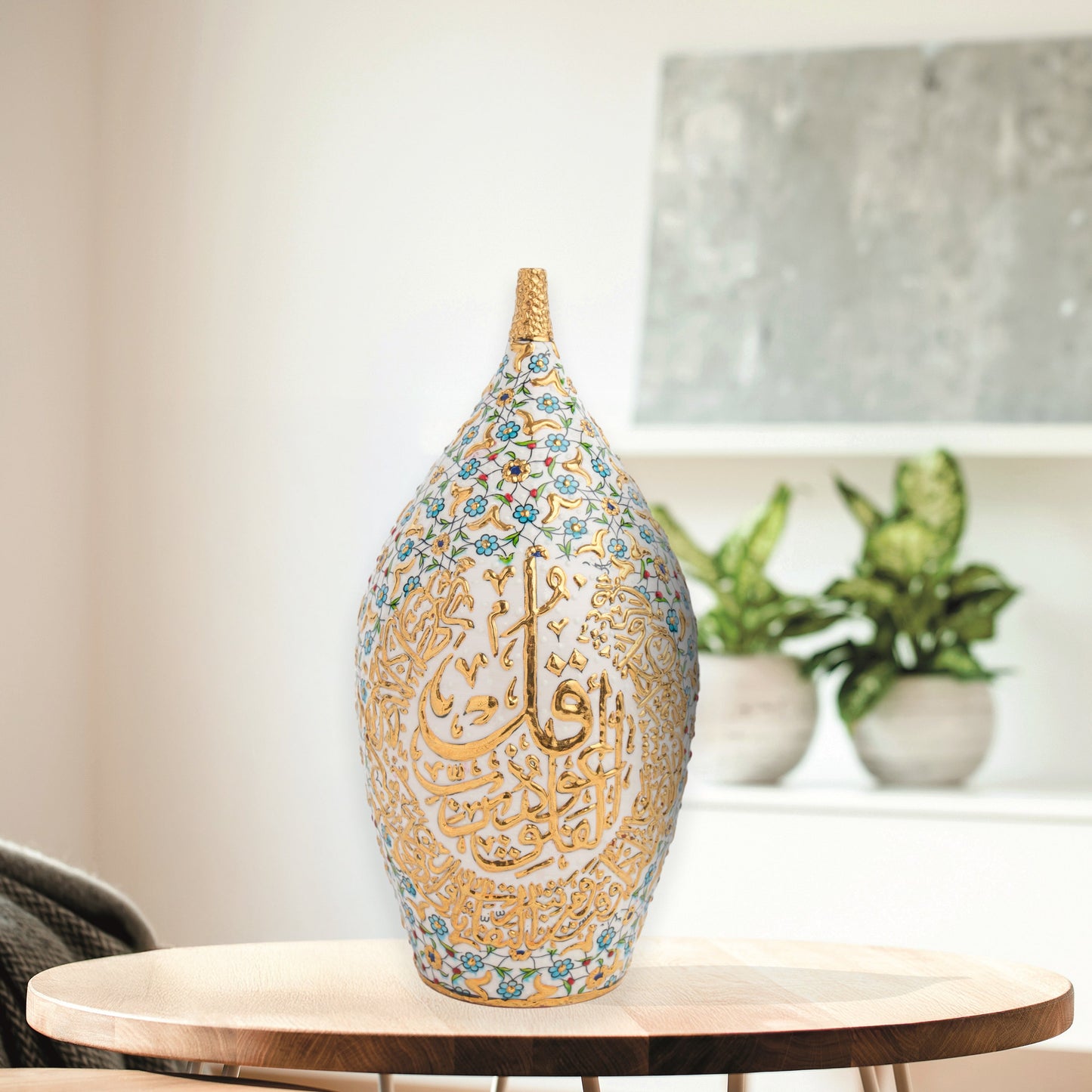 ceramic bottle, decorative bottle, ceramic vase, handmade ceramic bottle