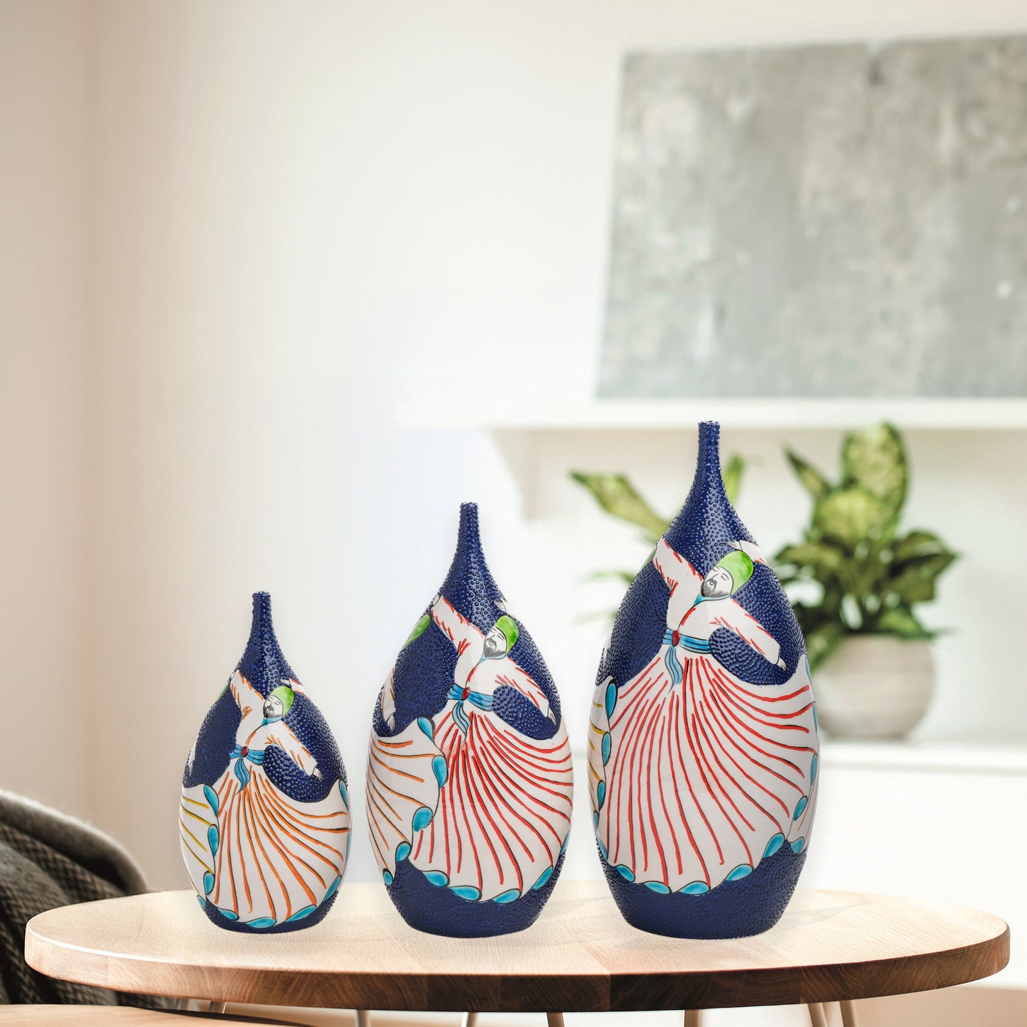 decorative ceramic bottle