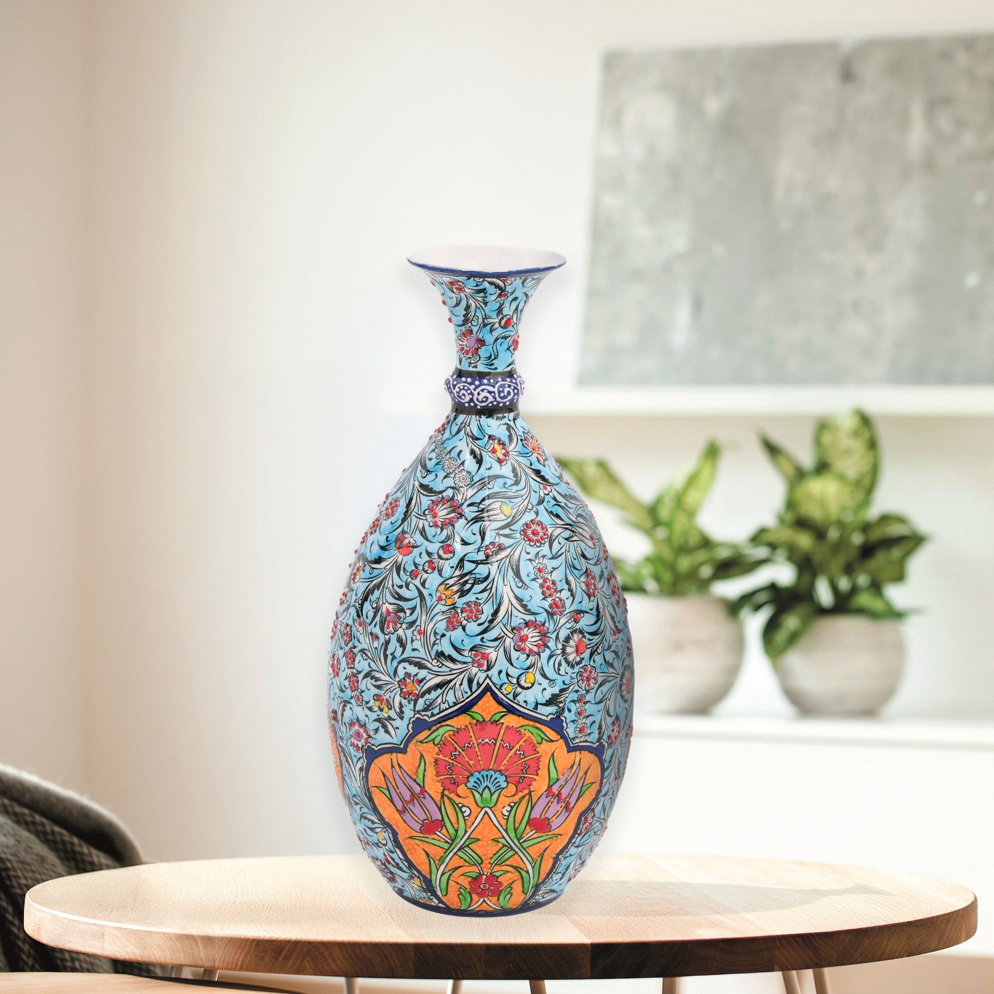 ceramic bottle, decorative bottle, ceramic vase, handmade ceramic bottle