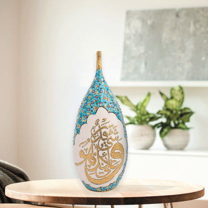 ceramic bottle, decorative bottle, ceramic vase, handmade ceramic bottle