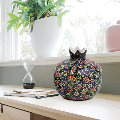 Handmade Ceramic Pomegranate Vase, Ceramic Vase Home Decor