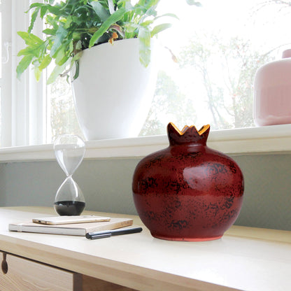 Handmade Ceramic Pomegranate Vase, Ceramic Vase Home Decor