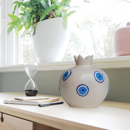 Handmade Ceramic Pomegranate Vase, Ceramic Vase Home Decor