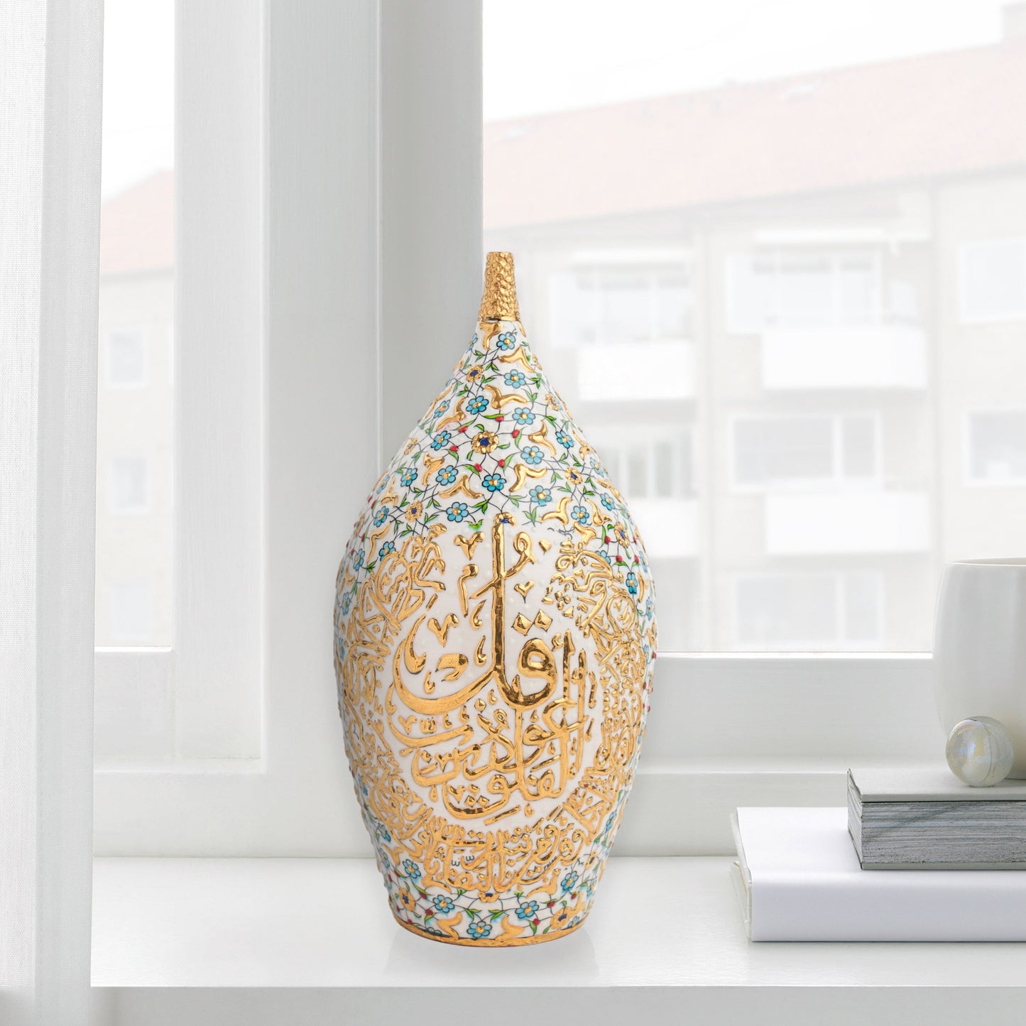 ceramic bottle, decorative bottle, ceramic vase, handmade ceramic bottle