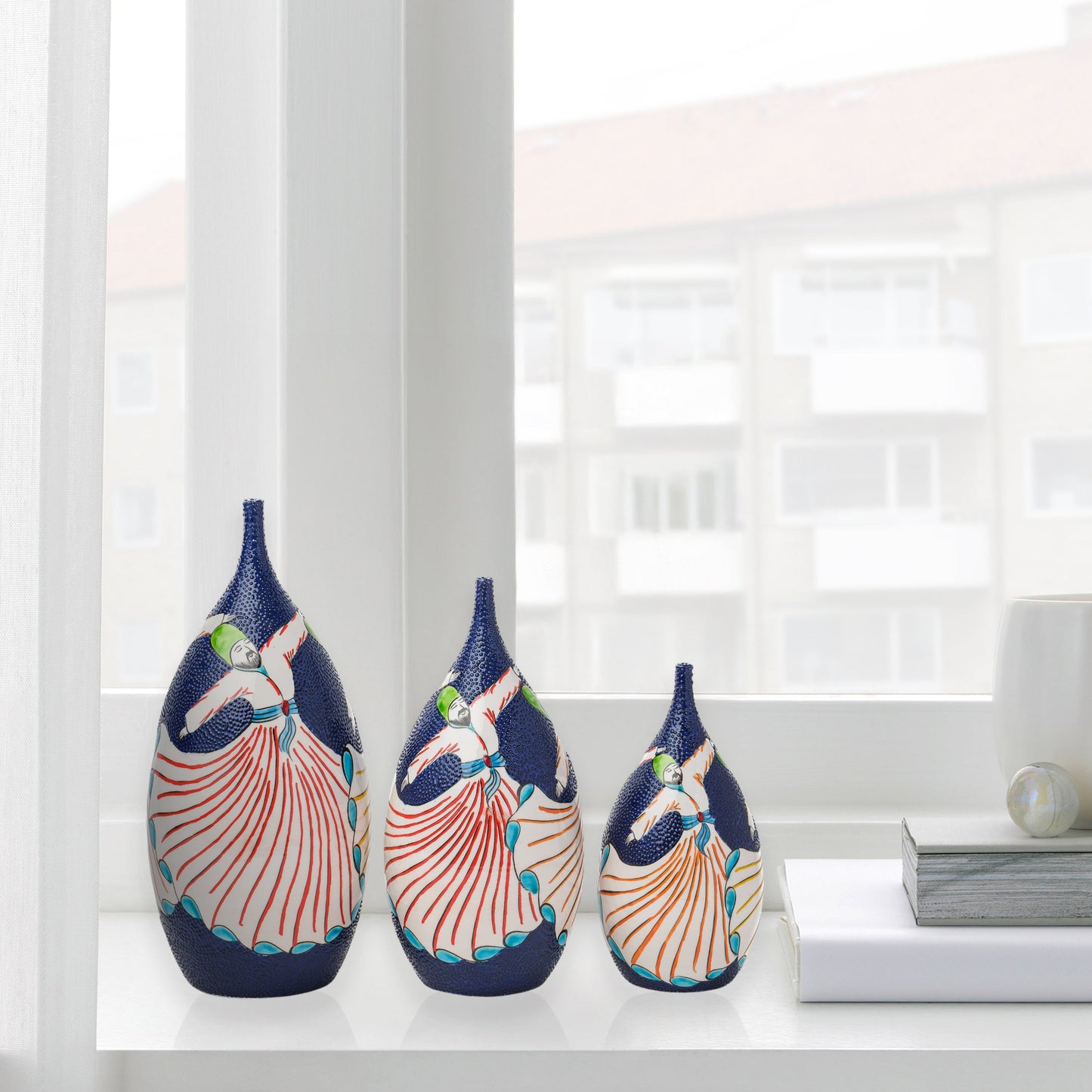 decorative ceramic bottle
