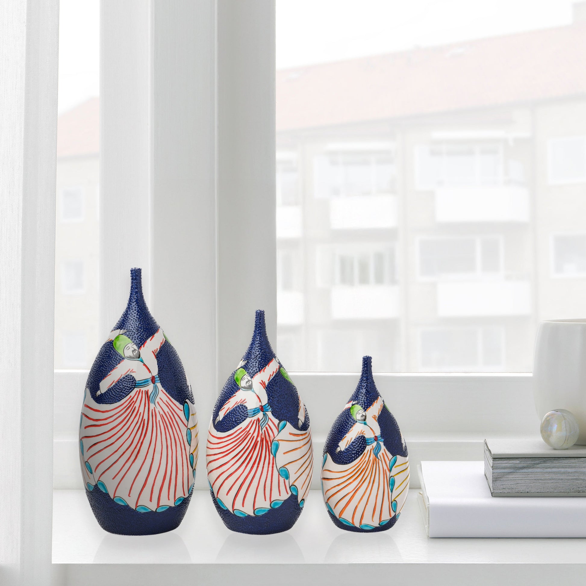 decorative ceramic bottle