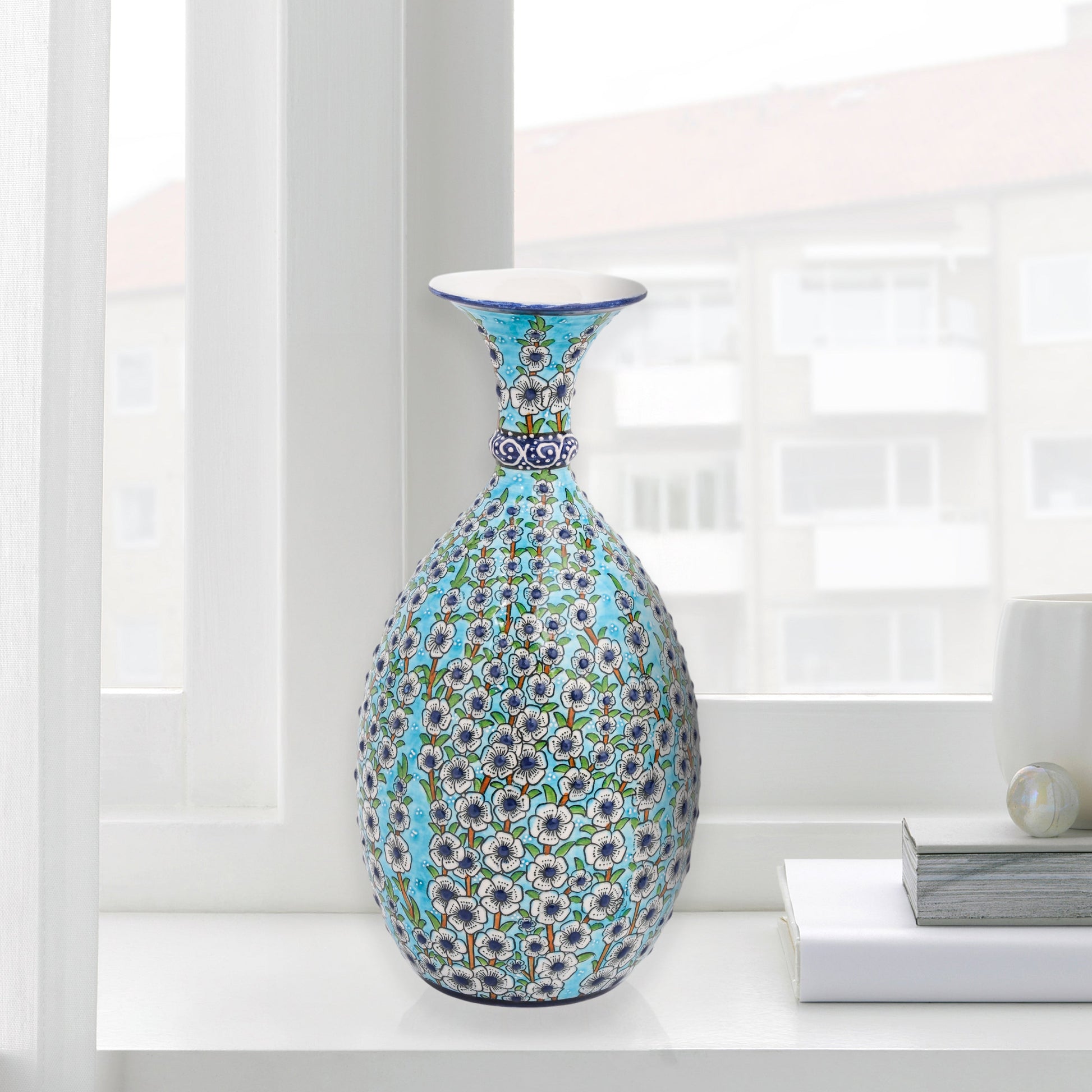 ceramic bottle, decorative bottle, ceramic vase, handmade ceramic bottle