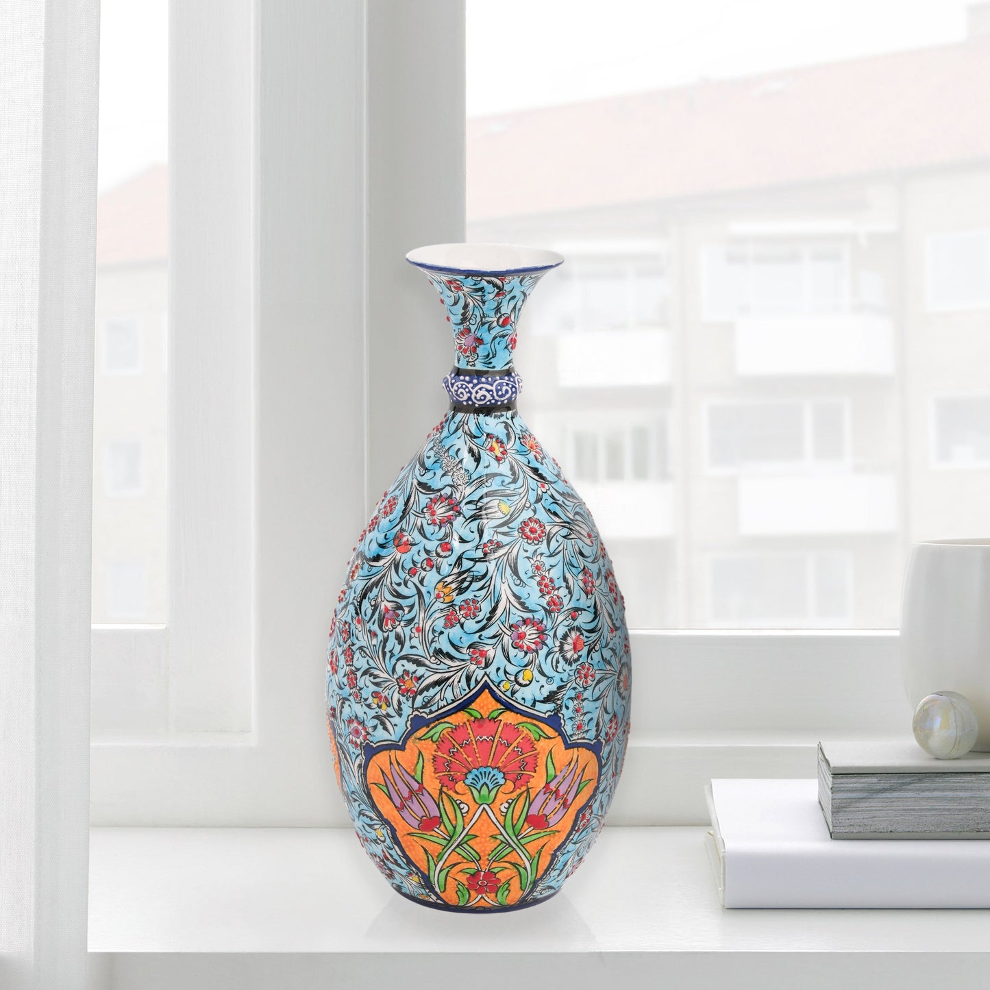 ceramic bottle, decorative bottle, ceramic vase, handmade ceramic bottle