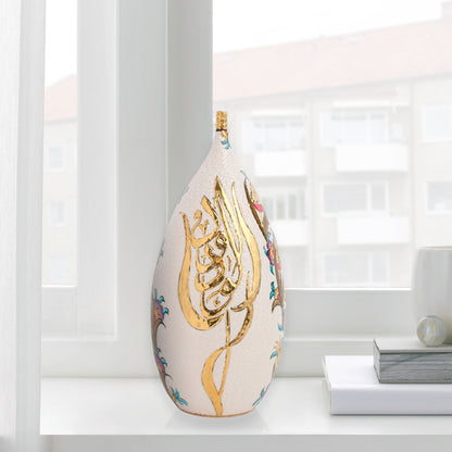 ceramic bottle, decorative bottle, ceramic vase, handmade ceramic bottle