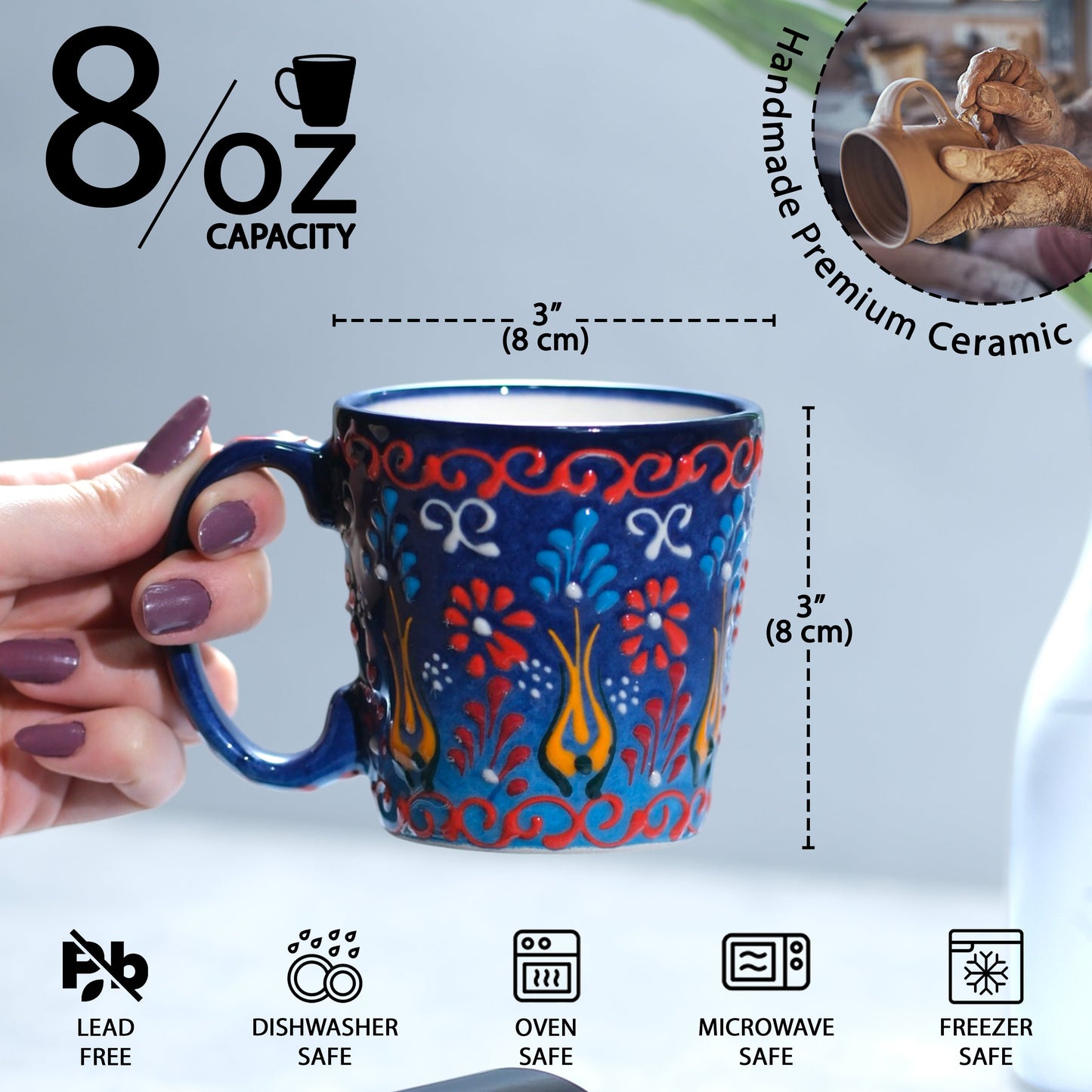 handmade ceramic coffee mug