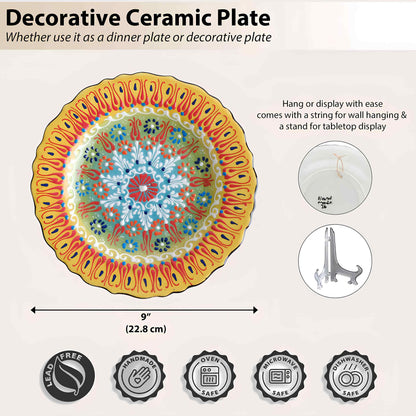 Handmade Ceramic Decorative Plate, Decorative Dish, Home Decor Plate