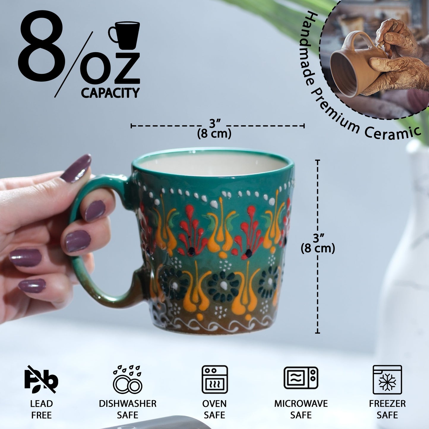 handmade ceramic coffee mug