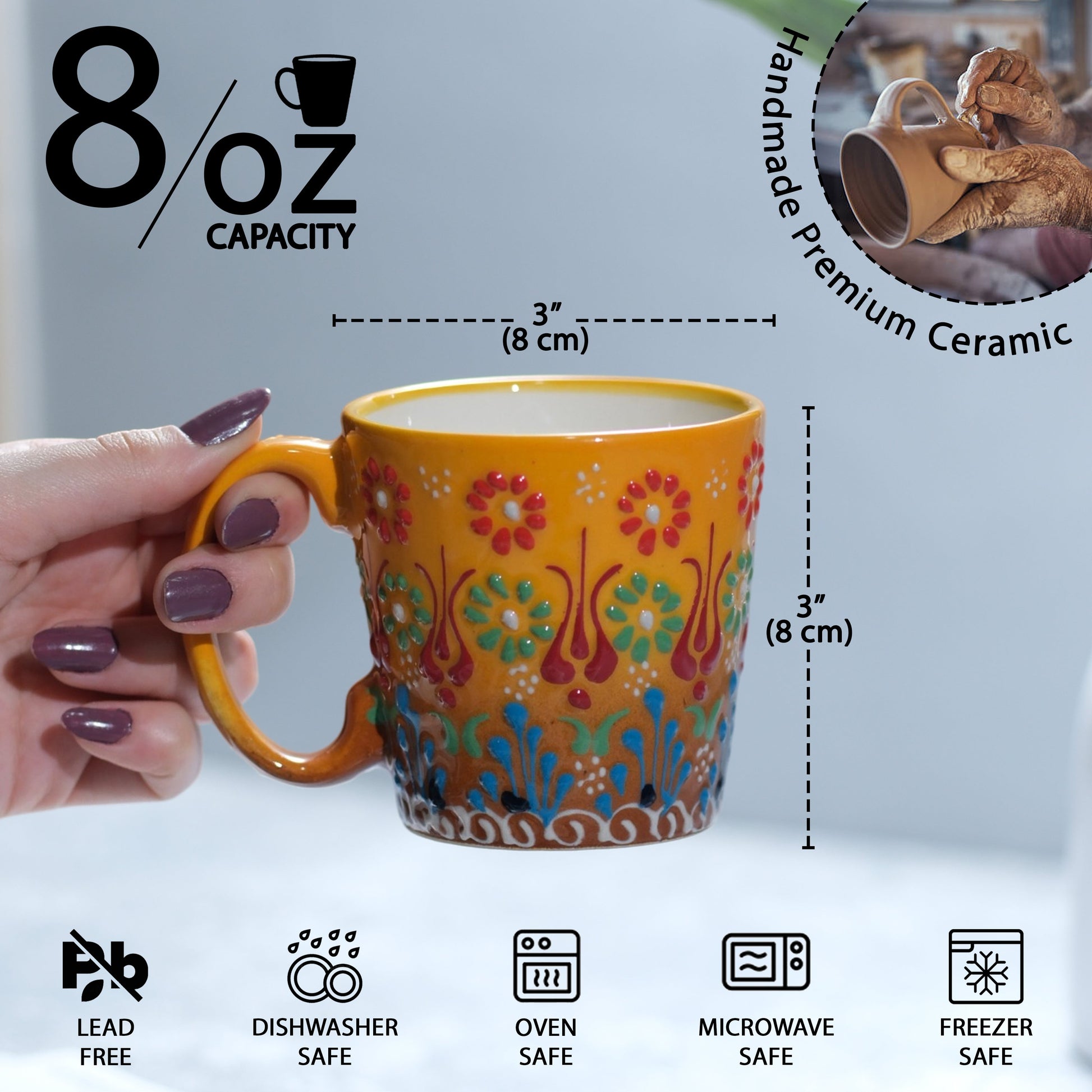 handmade ceramic coffee mug