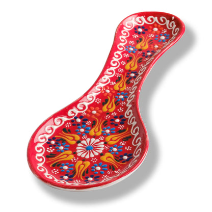 Handmade Ceramic Spoon Rest, Vanilla White Color Spoon Rests, Traditional Spoon Holder for Stove Top - Image 15