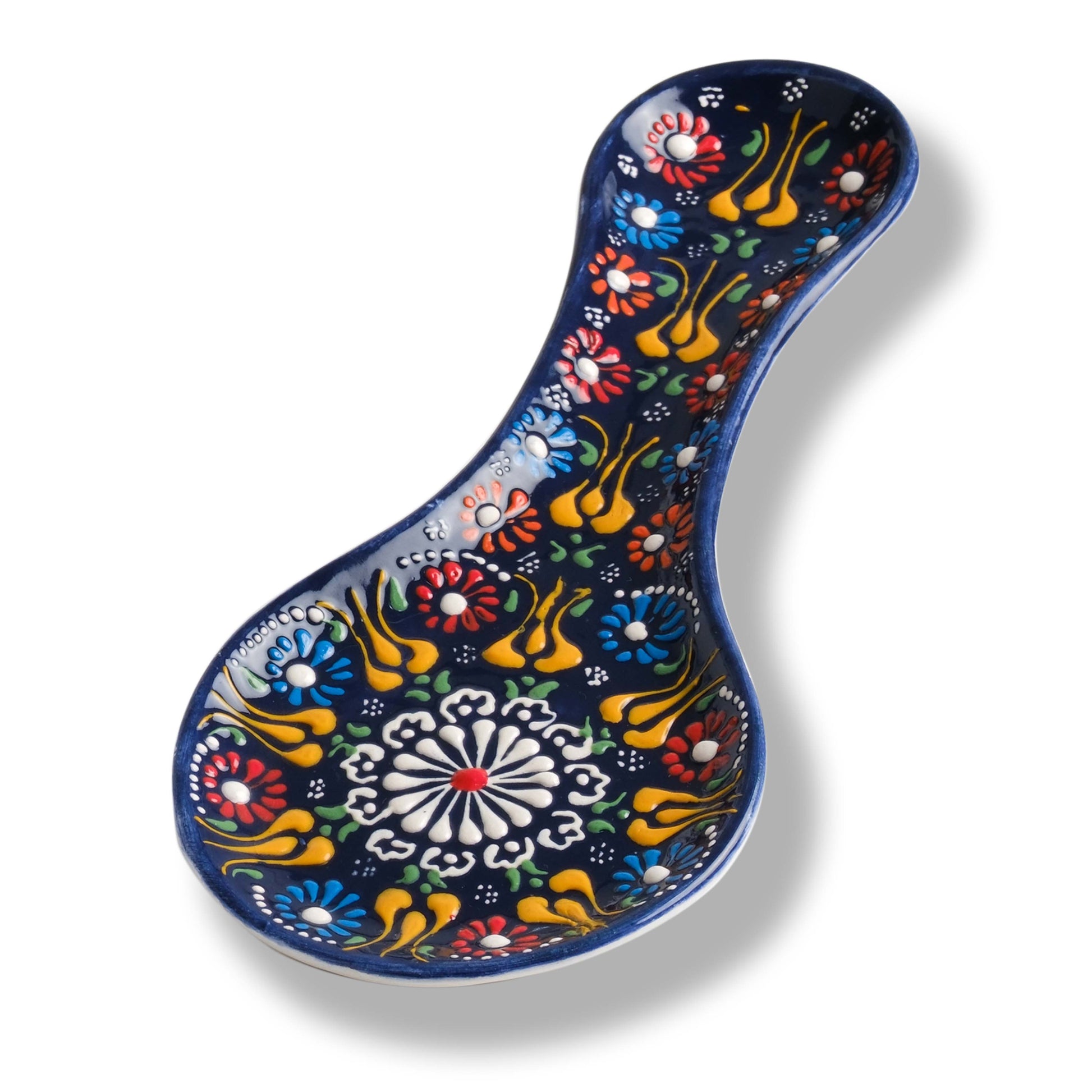 Handmade Ceramic Spoon Rest, Vanilla White Color Spoon Rests, Traditional Spoon Holder for Stove Top - Image 9