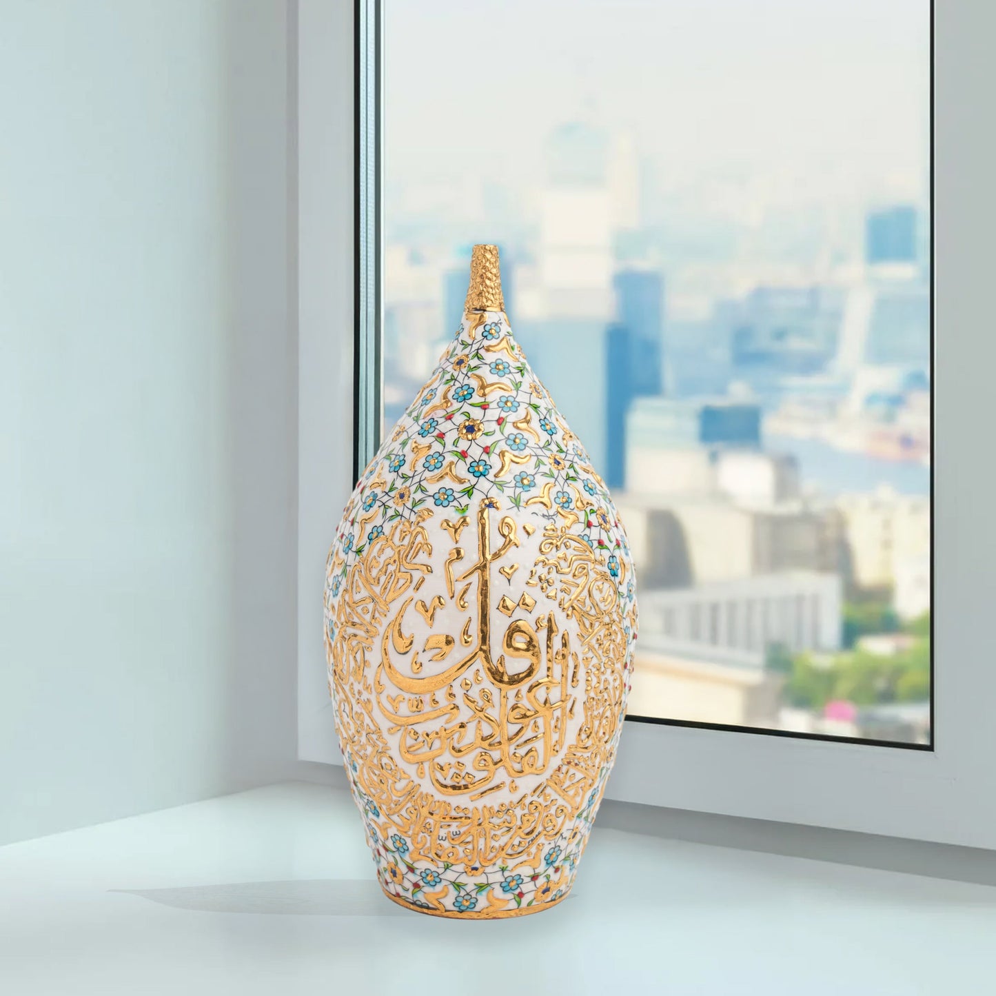 ceramic bottle, decorative bottle, ceramic vase, handmade ceramic bottle