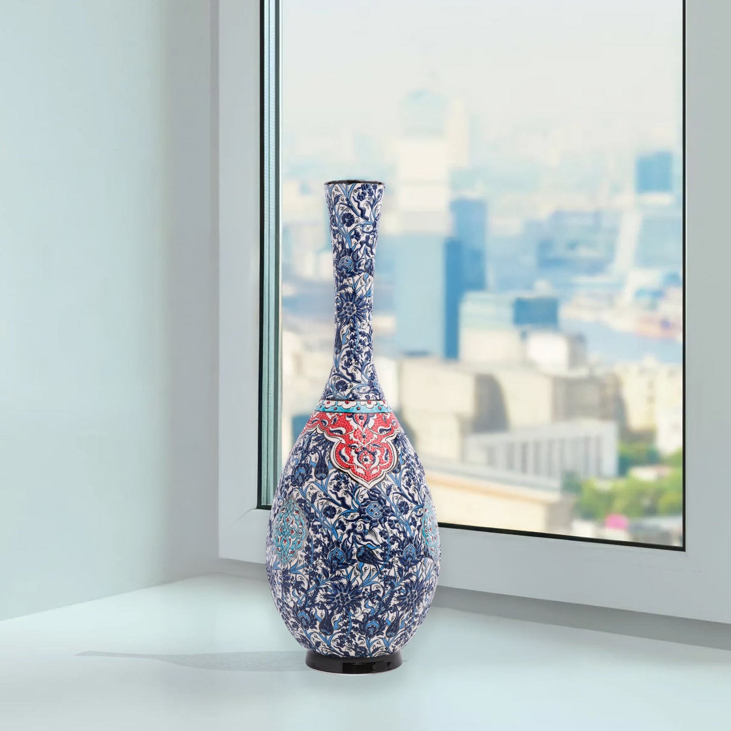 ceramic bottle, decorative bottle, ceramic vase, handmade ceramic bottle