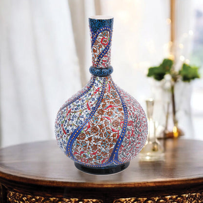 Handmade Ceramic Decorative Vase, Oriental Garden Ceramic Vase
