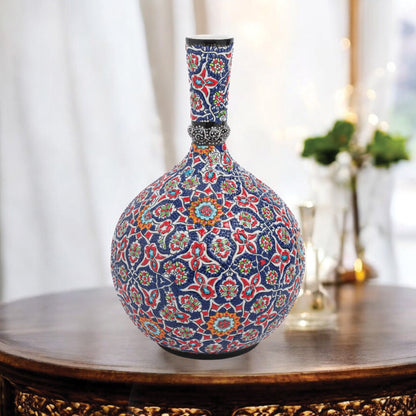 Handmade Ceramic Decorative Vase, Persian Mosaic Ceramic Vase