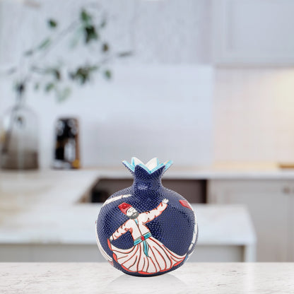 Handmade Ceramic Pomegranate Vase, Ceramic Vase Home Decor