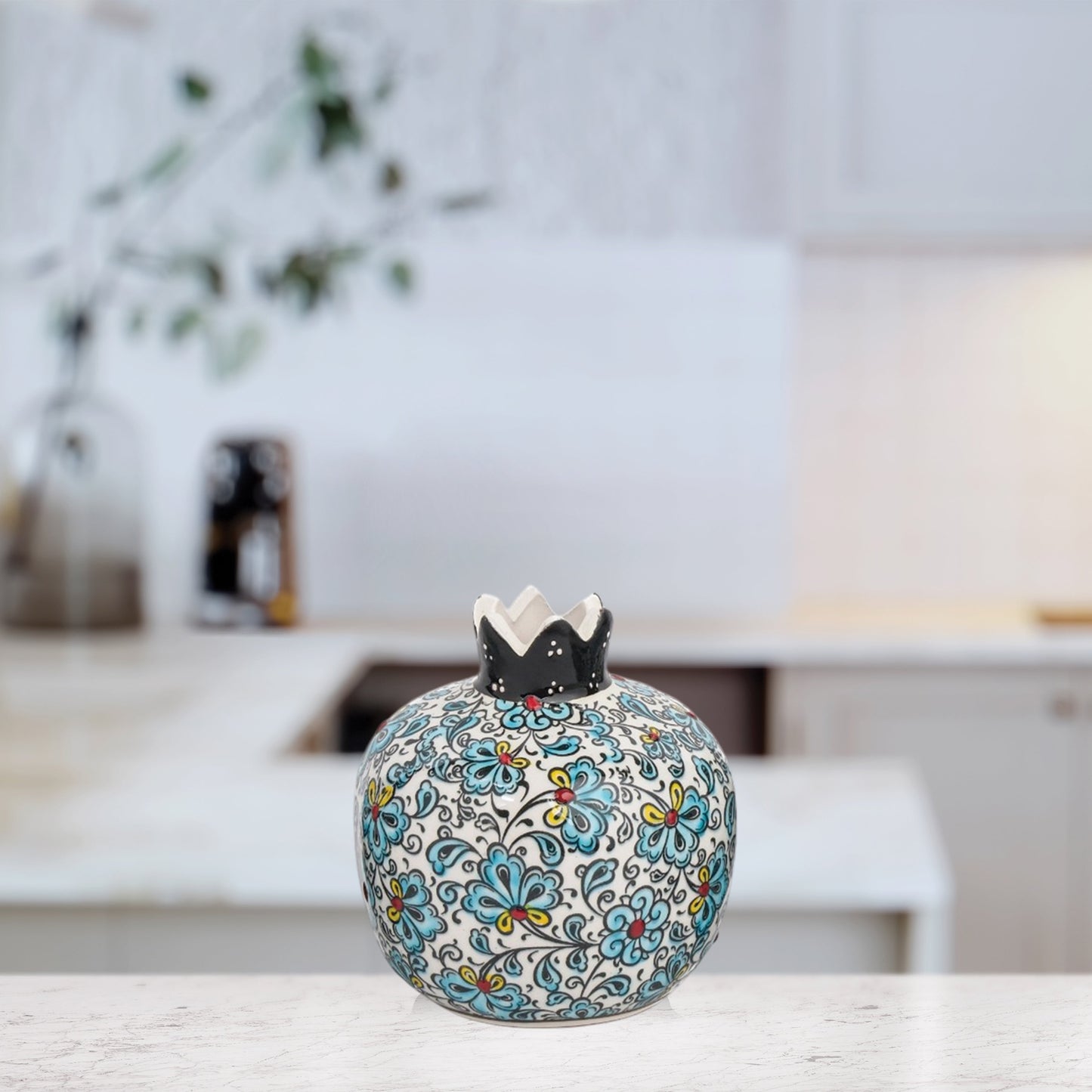 Handmade Ceramic Pomegranate Vase, Ceramic Vase Home Decor