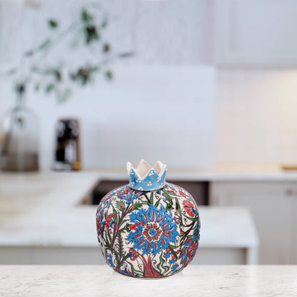 Handmade Ceramic Pomegranate Vase, Ceramic Vase Home Decor