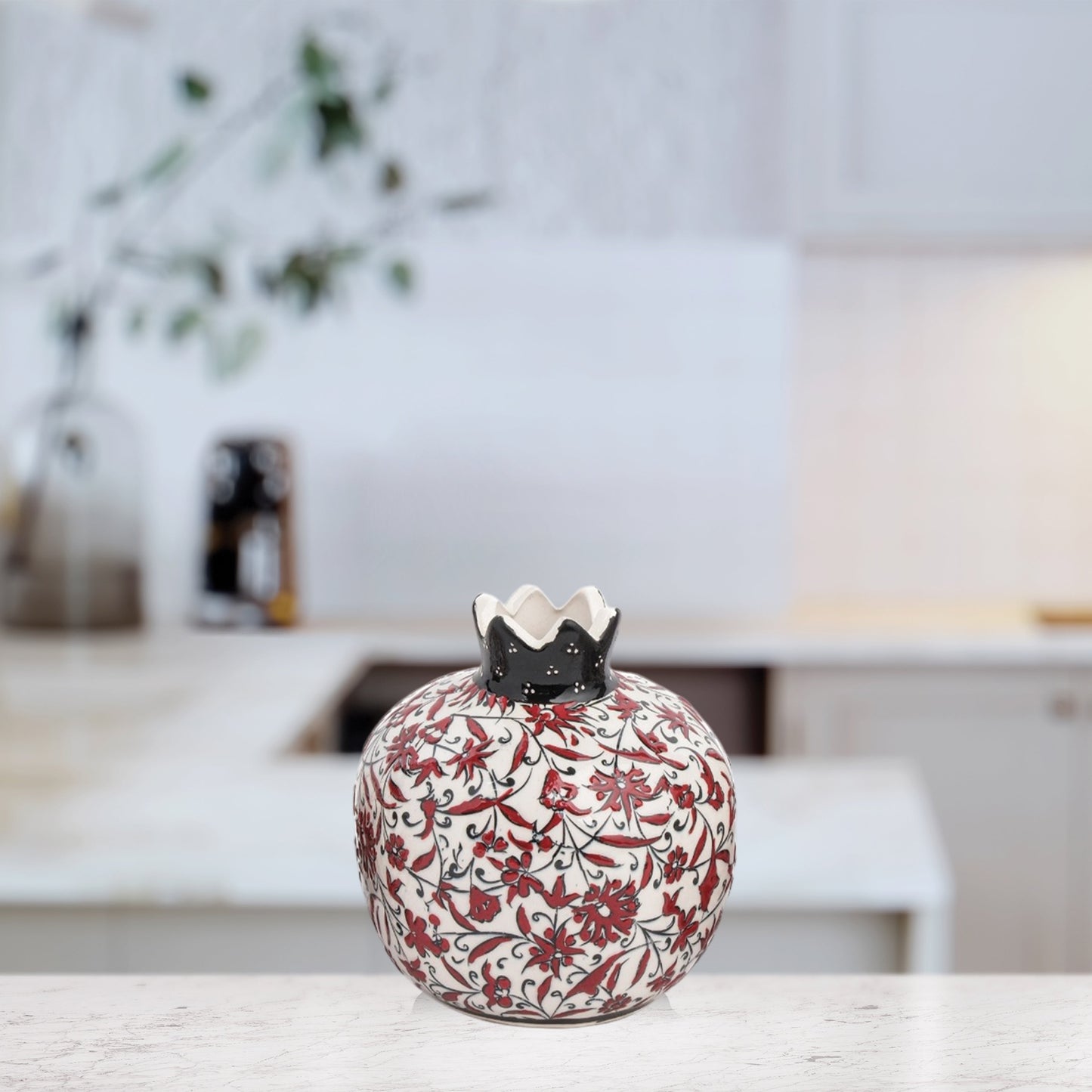 Handmade Ceramic Pomegranate Vase, Ceramic Vase Home Decor