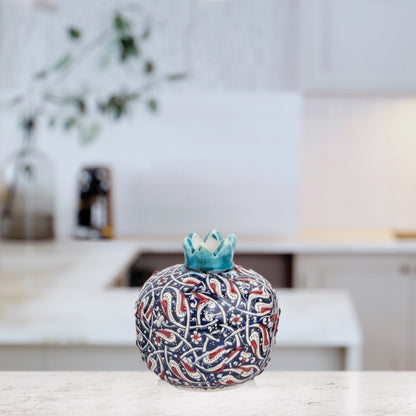 Handmade Ceramic Pomegranate Vase, Ceramic Vase Home Decor
