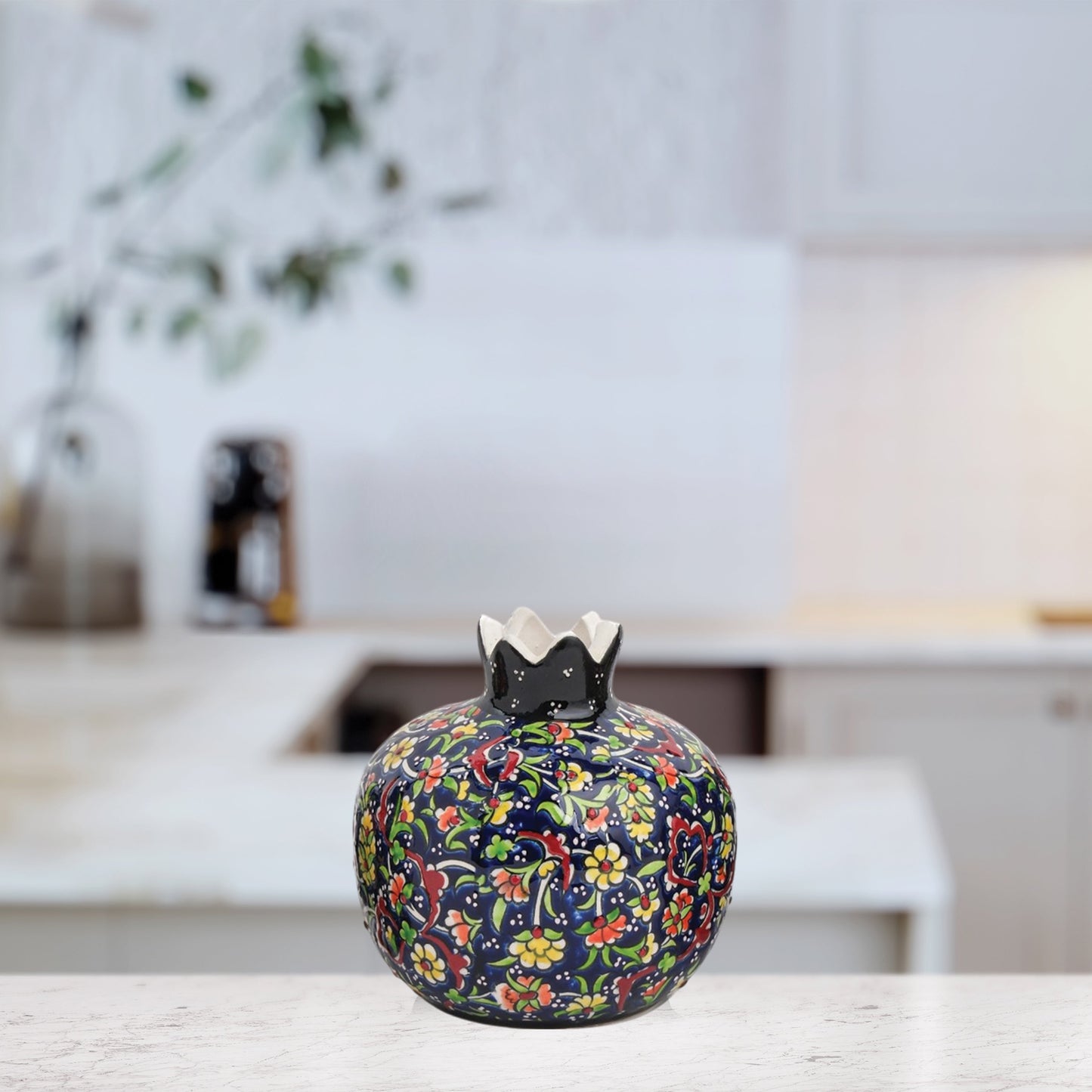 Handmade Ceramic Pomegranate Vase, Ceramic Vase Home Decor