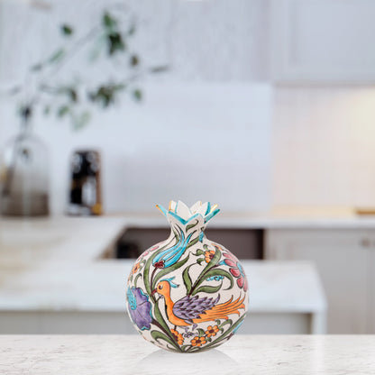 Handmade Ceramic Pomegranate Vase, Ceramic Vase Home Decor
