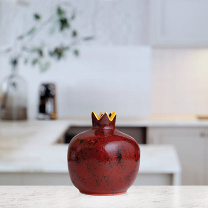 Handmade Ceramic Pomegranate Vase, Ceramic Vase Home Decor