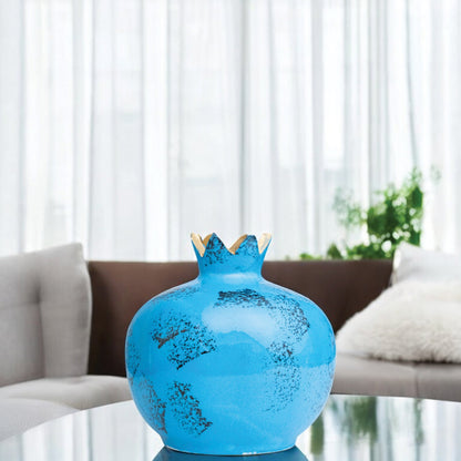 Handmade Ceramic Pomegranate Vase, Ceramic Vase Home Decor