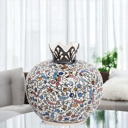 Handmade Ceramic Pomegranate Vase, Ceramic Vase Home Decor