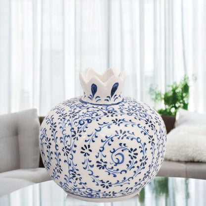 Handmade Ceramic Pomegranate Vase, Ceramic Vase Home Decor