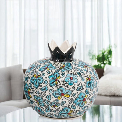Handmade Ceramic Pomegranate Vase, Ceramic Vase Home Decor