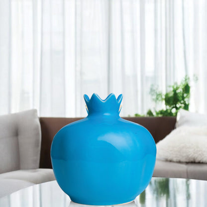 Handmade Ceramic Pomegranate Vase, Ceramic Vase Home Decor